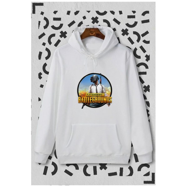 Pubg Mobile Beyaz Sweatshirt